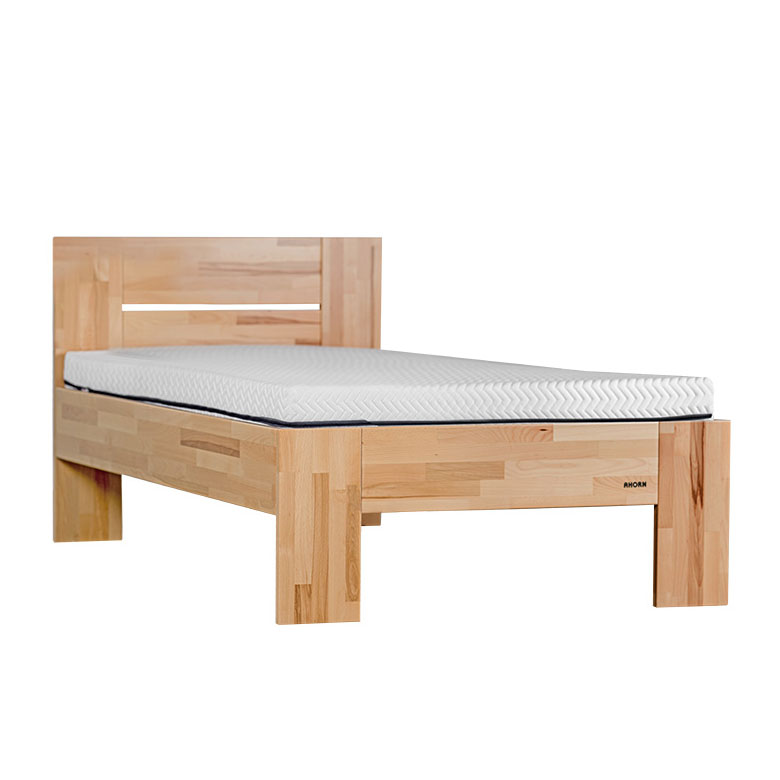 Jednolôžková drevená posteľ z buku Venpro 90x200 cm 90x200 cm Olejový vosk